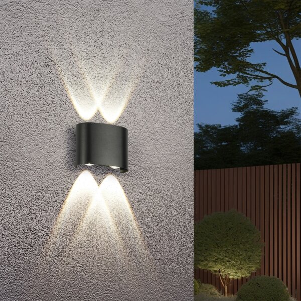 Brilagi - Applique da esterno LED FLAREBOX LED/4W/230V nera IP65