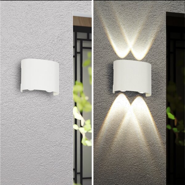 Brilagi - Applique LED per esterni FLAREBOX LED/4W/230V bianca IP65