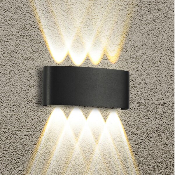 Brilagi - Applique da parete LED per esterni FLAREBOX LED/8W/230V nero IP65