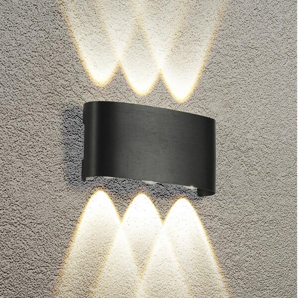 Brilagi - Applique LED da esterno FLAREBOX LED/6W/230V nero IP65