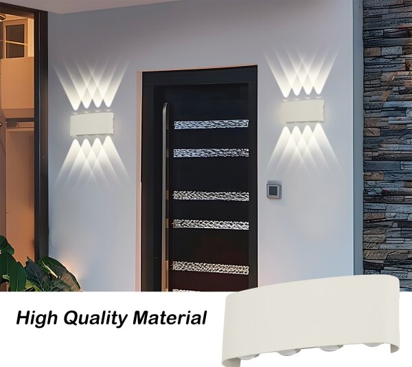 Brilagi - Applique da esterno FLAREBOX LED/8W/230V bianco IP65