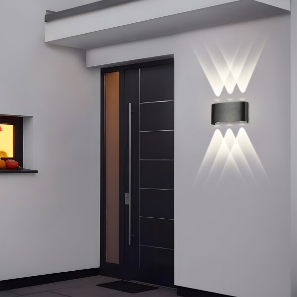 Brilagi - Applique LED da esterno FLAREBOX LED/6W/230V nero IP65