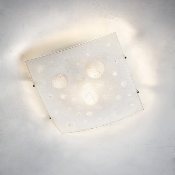 Redo 05-904 - Plafoniera ISIDE 1xE27/42W/230V 30x30 cm trasparente