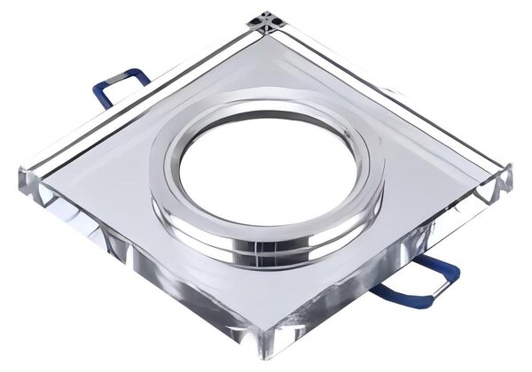 Faretto da incasso 1xGU10/MR16/10W/230V 9x9 cm cromo lucido