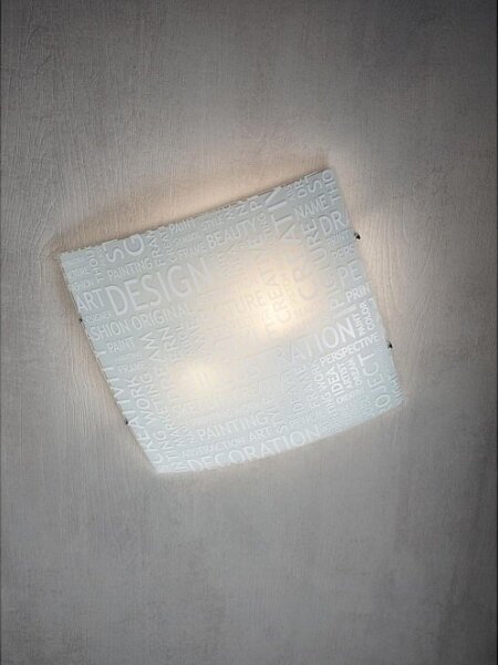Redo 05-818 - Plafoniera NOTES 2xE27/42W/230V 39x39 cm bianca