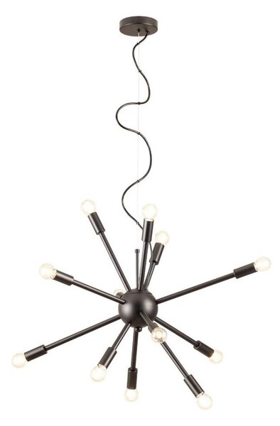 Redo 01-2934 - Lampadario sospeso STELLAR su cavo 12xE14/25W/230V, nero