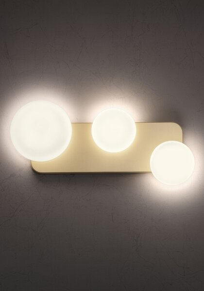 Redo 01-2472 - Applique LUMIEN 3xG9/10W/230V oro/bianco