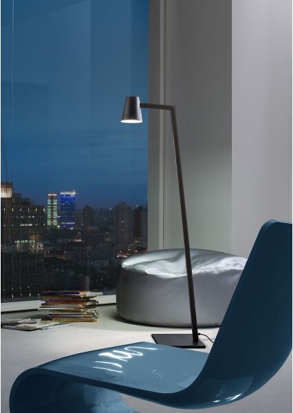 Redo 01-1557 - Lampada da terra MINGO 1xE27/42W/230V nera