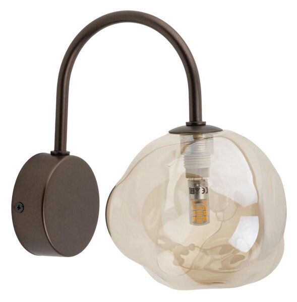 Applique LAVA 1xG9/8W/230V bronzo/fumé beige