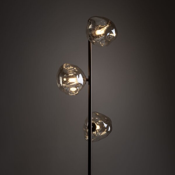 Lampada da terra LAVA 3xG9/8W/230V bronzo/beige fumé