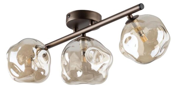 Lampadario a incasso LAVA 3xG9/8W/230V bronzo/fumé beige