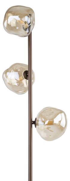Lampada da terra LAVA 3xG9/8W/230V bronzo/beige fumé
