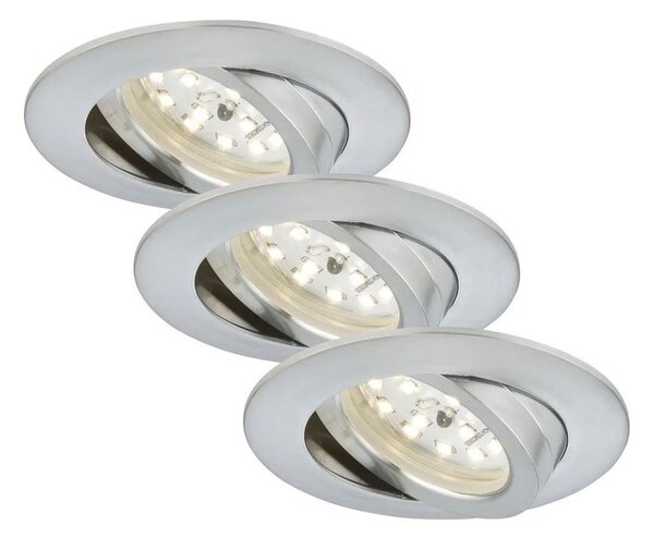 Briloner 7209-039 - Set di 3 faretti da incasso a LED per bagno ATTACH LED/5W/230V IP23