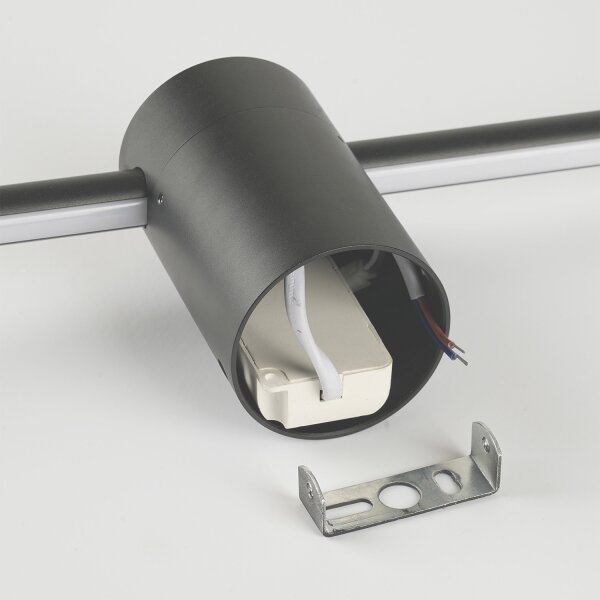 Brilagi - Lampada da parete LED per esterni AURA LED/12W/230V 4000K IP54 antracite