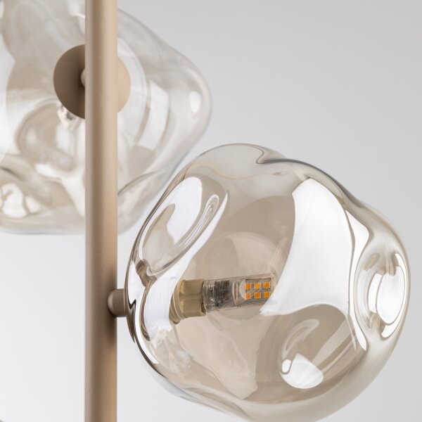 Lampadario a sospensione su cavo LAVA 3xG9/8W/230V beige/beige fumé