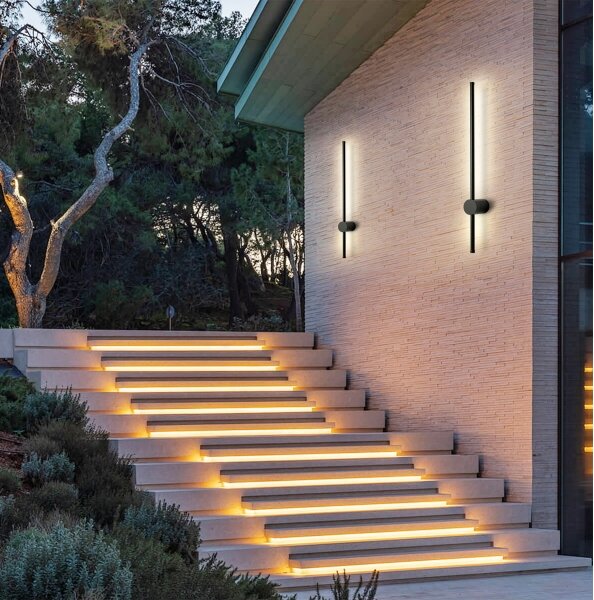 Brilagi - Applique da esterno AURA LED/12W/230V 3000K IP54 nera