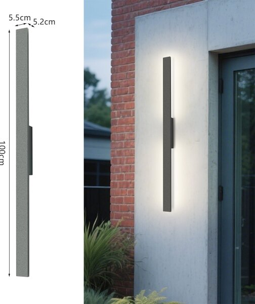 Brilagi - Applique da esterno LED LUNA LED/24W/230V 3000K IP65 antracite