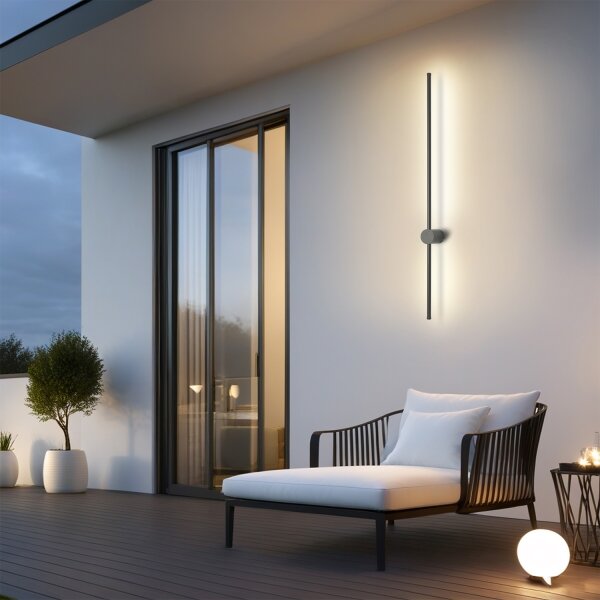 Brilagi - Applique LED da esterno AURA, 20W/230V, 4000K, IP54, antracite