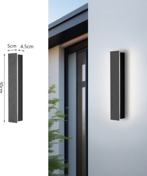 Brilagi - Applique LED da esterno LINEAR LED/8W/230V 3000K IP65 antracite