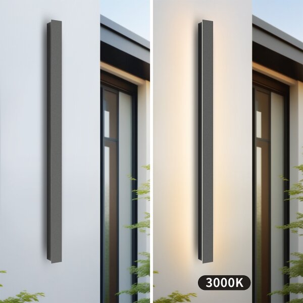 Brilagi - Applique da esterno LINEAR LED/22W/230V 3000K IP65 antracite