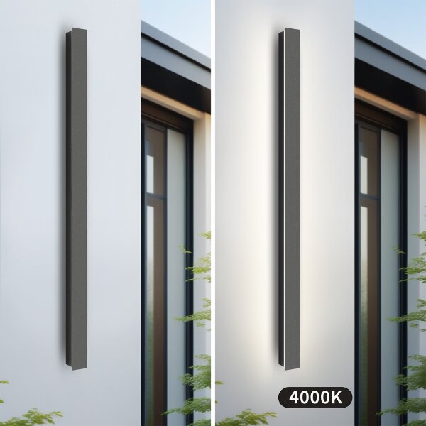Brilagi - Applique da esterno LINEAR LED/22W/230V 4000K IP65 antracite