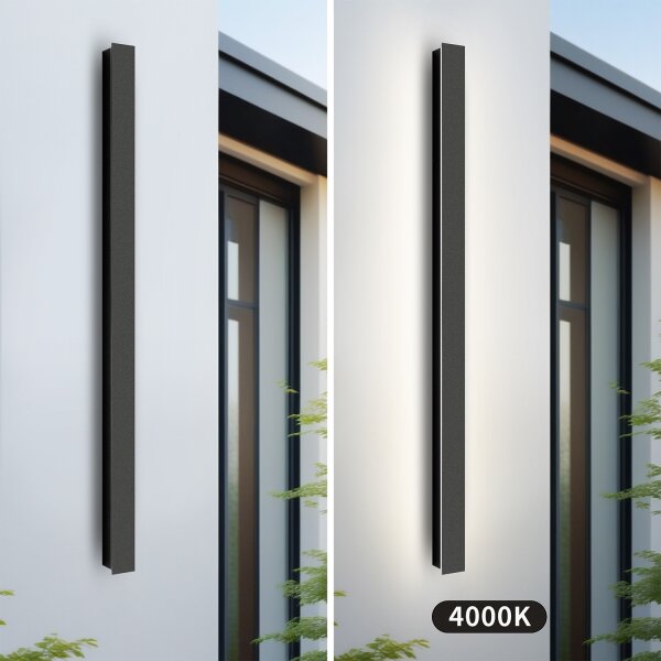 Brilagi - Applique LED da esterno LINEAR LED/22W/230V 4000K IP65 nera
