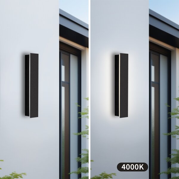 Brilagi - Applique LED da esterno LINEAR 8W/230V 4000K IP65 nero