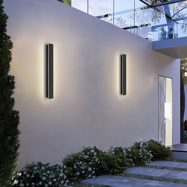 Brilagi - Applique da parete per esterni LINEAR LED, 12 W, 230 V, 4000 K, IP65, nero