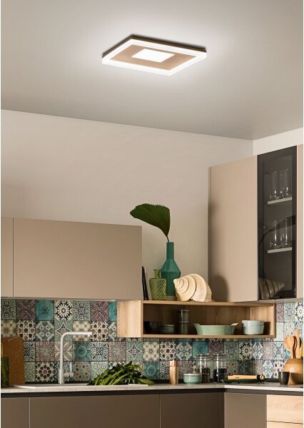 Redo 01-2000 - Plafoniera da soffitto dimmerabile MAYA LED/55W/230V 51x51 cm dorata