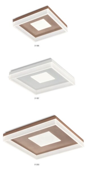 Redo 01-2000 - Plafoniera da soffitto dimmerabile MAYA LED/55W/230V 51x51 cm dorata