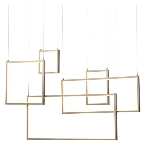 Redo 01-2317 - Lampadario dimmerabile a LED su cavo PLANA LED/80W/230V oro