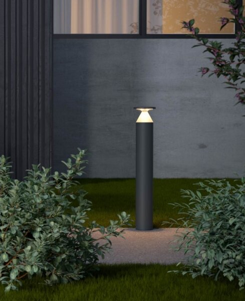 Redo 90591 - Lampada da esterno BIRO LED/12W/230V 3000K 70cm CRI90 IP65 antracite