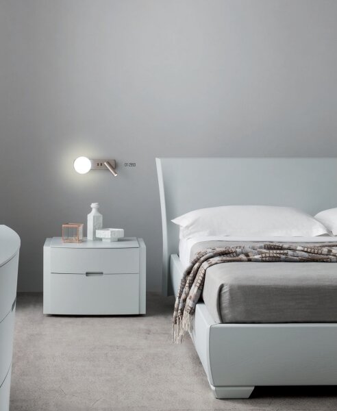 Redo 01-2993 - Lampada da parete LED OASIS LED/3W/230V+1xG9/10W USB CRI 90 cromo