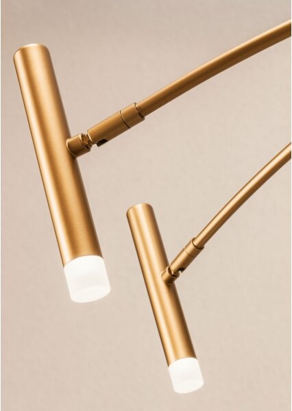 Redo 01-3450 - Lampadario LED dimmerabile a stelo RAYEN LED/80W/230V CRI 90 dorato