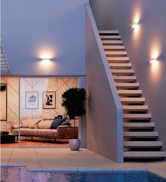 Redo 90095 - Applique da esterno PLANIT LED/10W/230V 3000K IP54 bianca