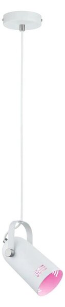 Paulmann 79767 - 1xE27/15W Lampadario a sospensione con cavo LAVEA 230V bianco