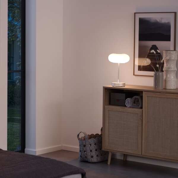 Brilo - Lampada da tavolo ricaricabile e dimmerabile LED per esterni OLANA, 3W/5V, IP44