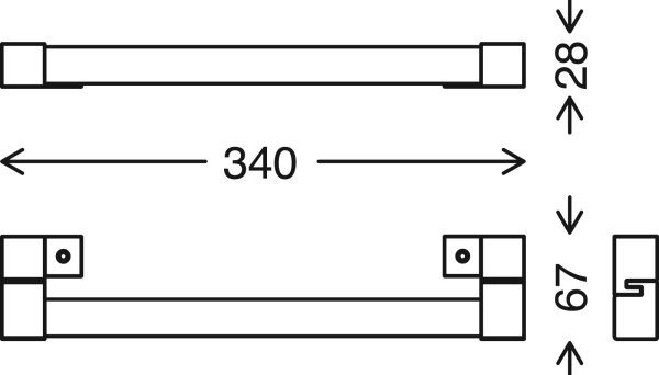Briloner 2107-018 - Luce per specchio a LED 8W/230V IP44 cromo lucido