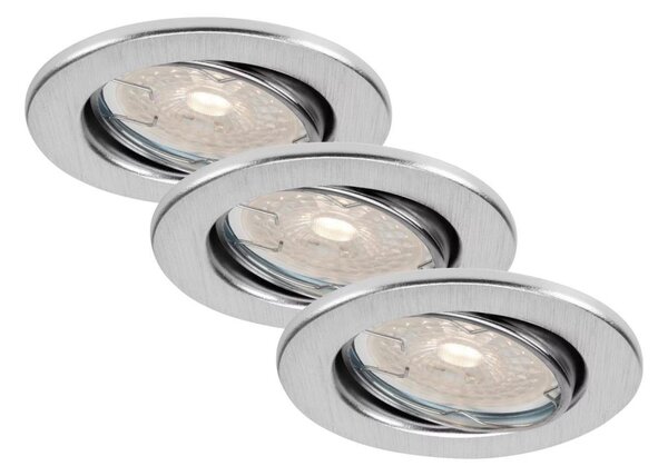 Brilo - set di 3 faretti LED dimmerabili da incasso per bagno DIMM LED/5,5W/230V IP23