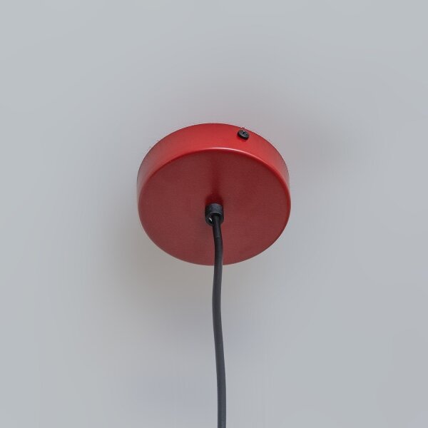 Lampada a sospensione con cavo ETNA II 1xE27/15W/230V diam. 25 cm rossa