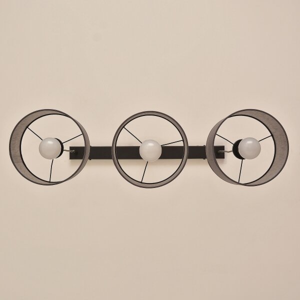 Lampadario a cavo ALBA 3xE27/15W/230V grigio