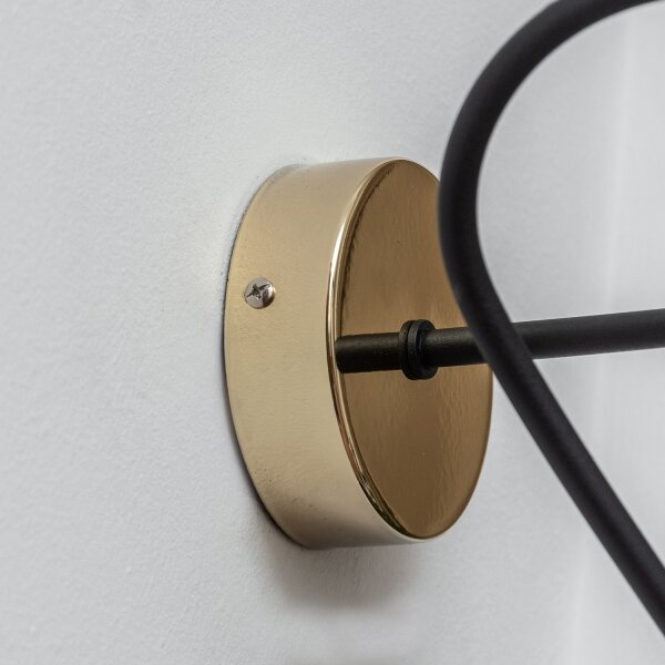 Applique da parete OXFORD 1xE27/15W/230V oro/nero