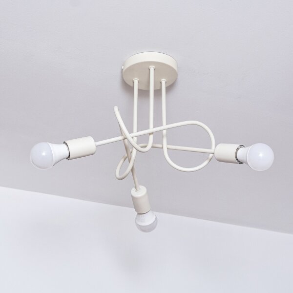 Lampadario a soffitto OXFORD 3xE27/15W/230V crema