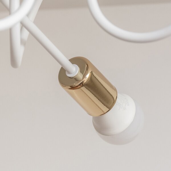 Plafoniera OXFORD 3xE27/15W/230V oro/bianco