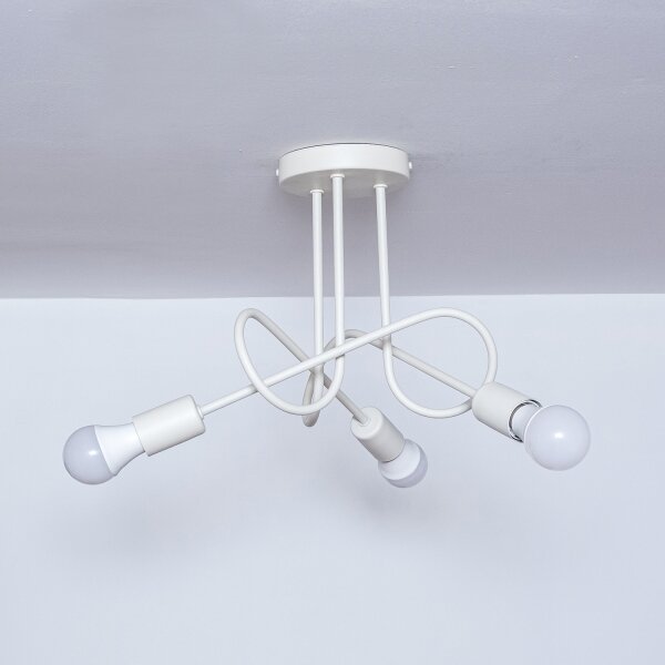 Lampadario a soffitto OXFORD 3xE27/15W/230V crema