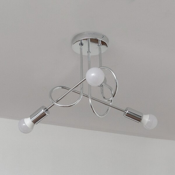 Plafoniera OXFORD 3xE27/15W/230V cromo lucido