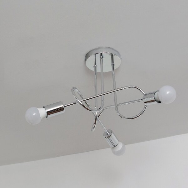 Plafoniera OXFORD 3xE27/15W/230V cromo lucido