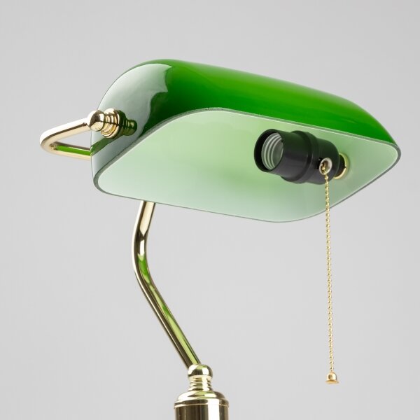 Brilagi - Lampada da scrivania BANK OFFICE 1xE27/60W/230V dorata/verde