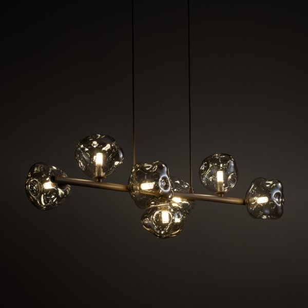 Lampadario a cavo LAVA 7xG9/8W/230V beige/beige fumé