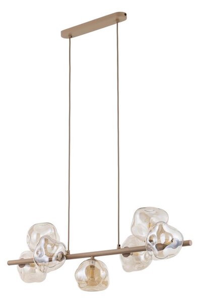 Lampadario a cavo LAVA 7xG9/8W/230V beige/beige fumé